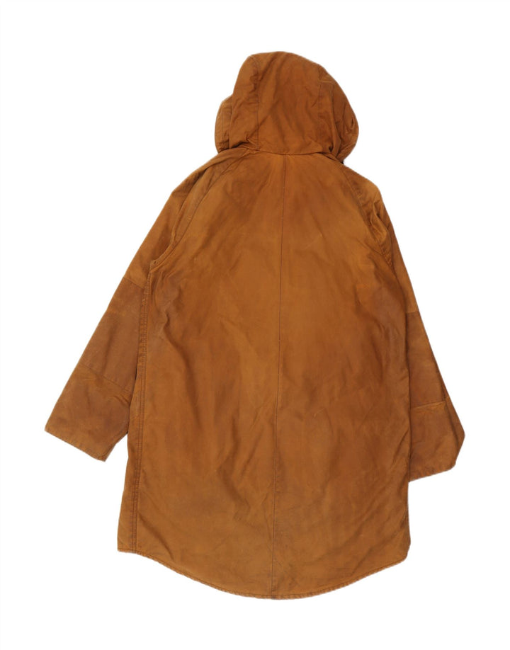 Barbour Hommes Longshoreman Pull à capuche Veste cirée UK 36 Petit Marron