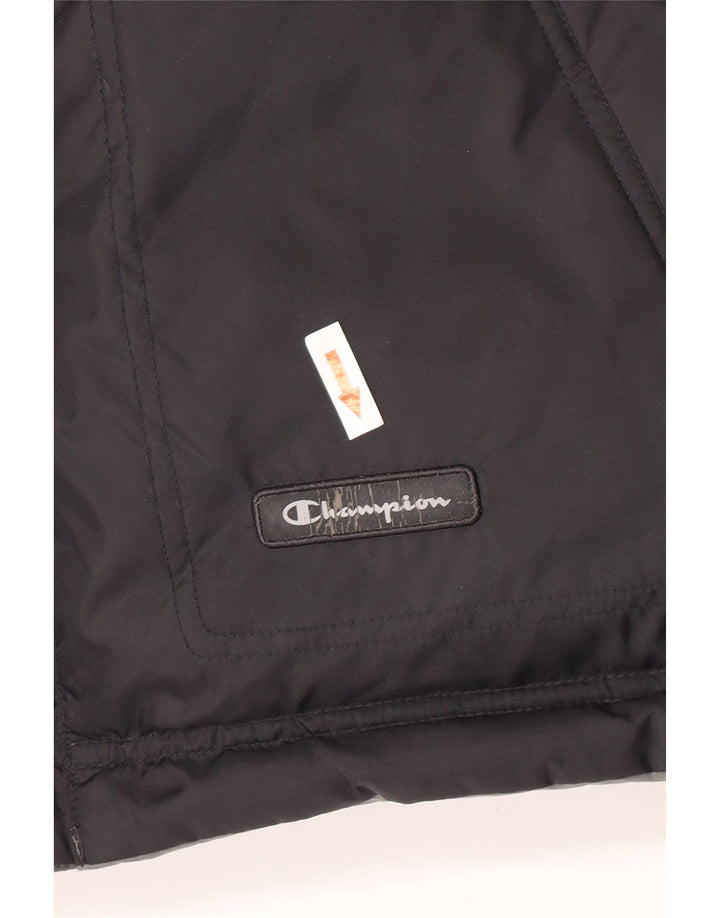 Champion Gilet rembourré réversible pour homme UK 40 Large Noir Polyamide