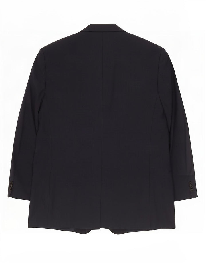Emanuel Ungaro Veste Blazer 3 Boutons Homme IT 64 7XL Bleu Marine Laine
