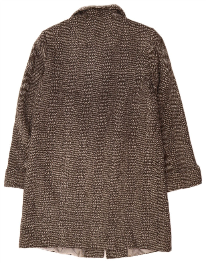 Marks & Spencer Manteau autographe pour femme UK 12 Gris moyen à chevrons
