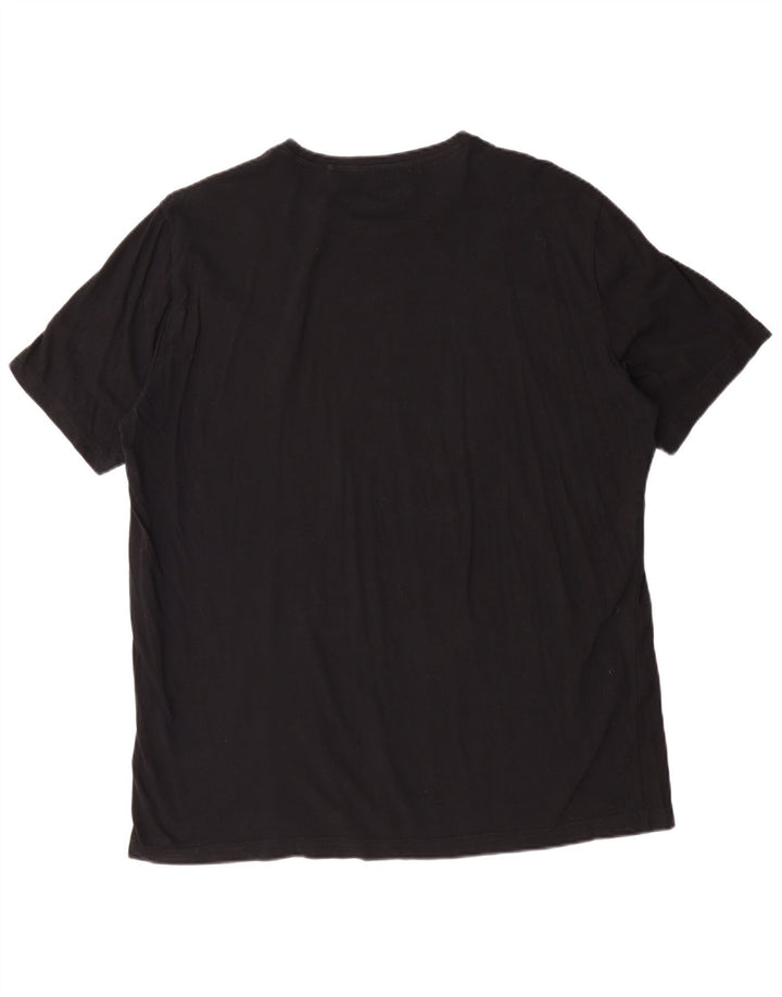 MUSTANG T-Shirt Graphique Homme Top XL Noir Coton