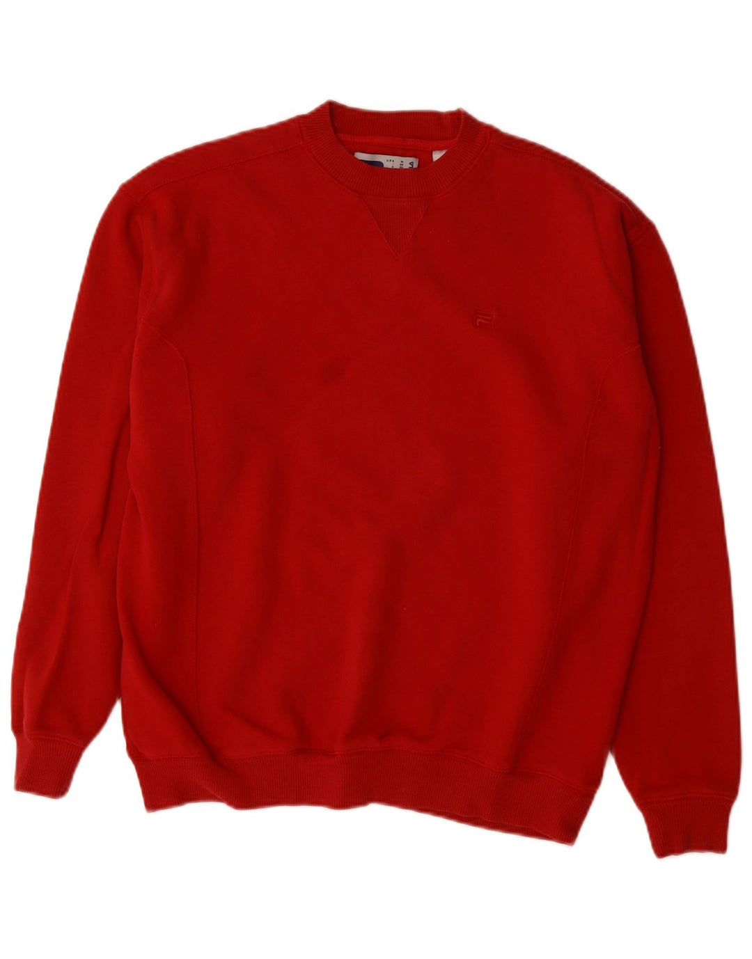 FILA Sweat-Shirt Homme Rouge Moyen Coton