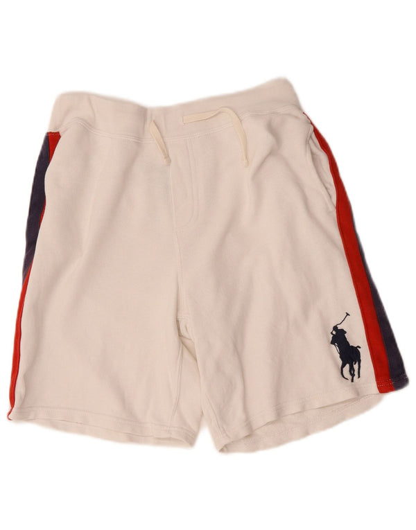 Polo Ralph Lauren Short de sport pour garçon 14-15 ans Large Blanc Colorblock