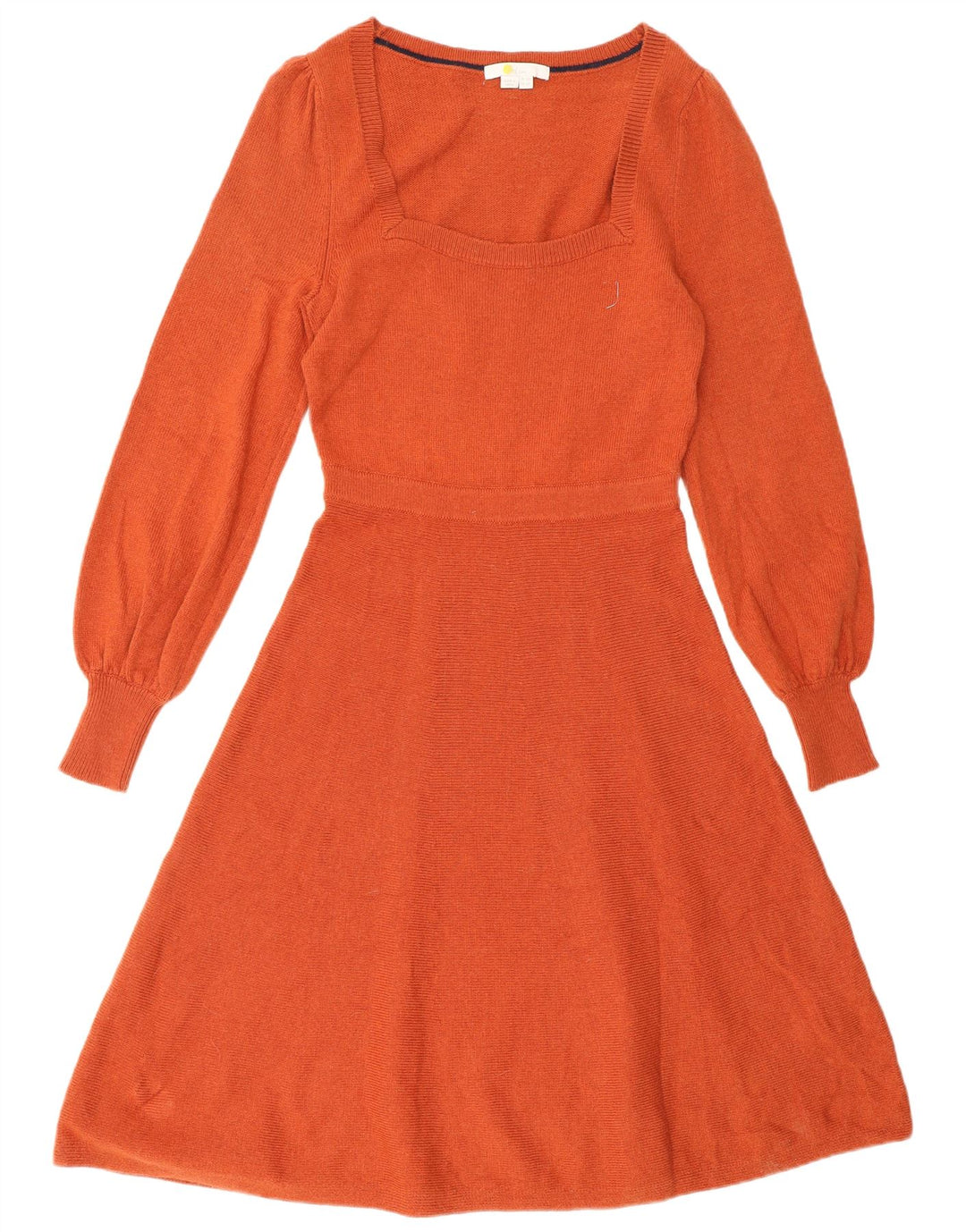 BODEN Femme Robe Pull UK 10 Petit Orange Polyamide