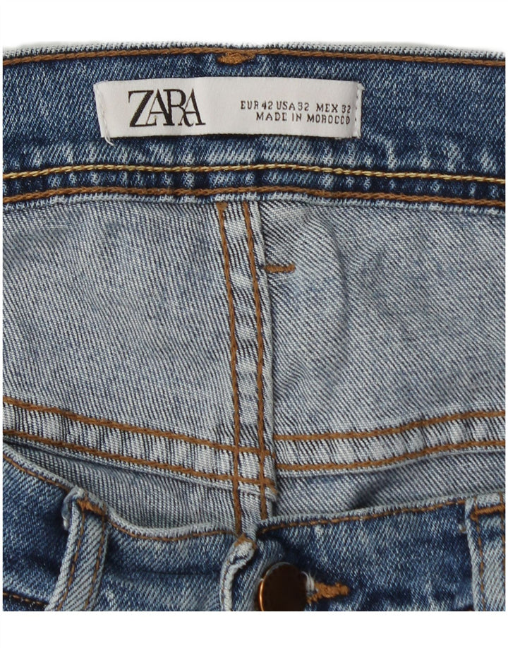 Zara Jean slim pour homme EU 42 Large W32 L30 Bleu