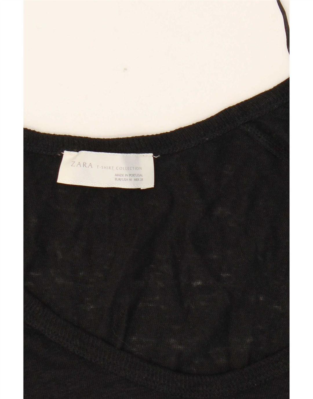 Zara Haut à manches 3/4 pour femme UK 12 Medium Noir