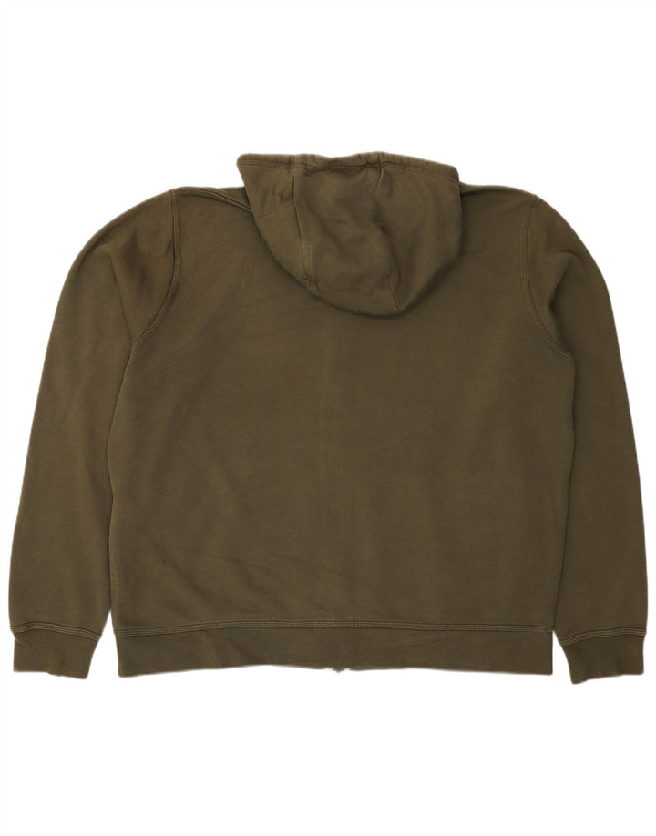 Nike Pull à capuche zippé pour homme 2XL Kaki