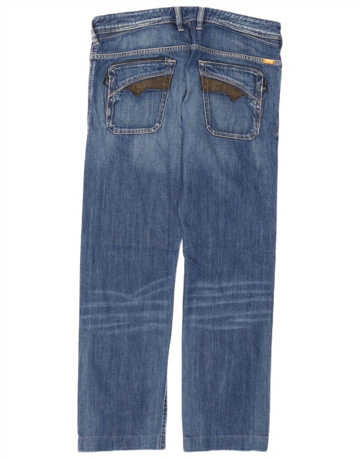 Diesel Jean Droit Poiak W33 L30 Homme Bleu Coton