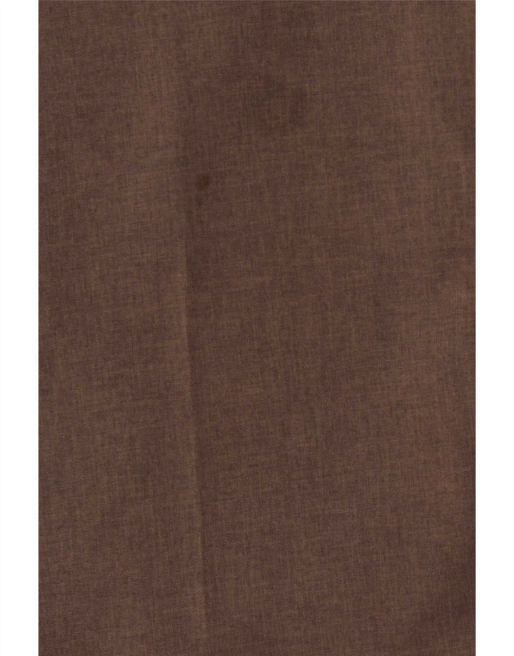 Farah Pantalon décontracté droit pour homme W42 L29 Marron Polyester Classique