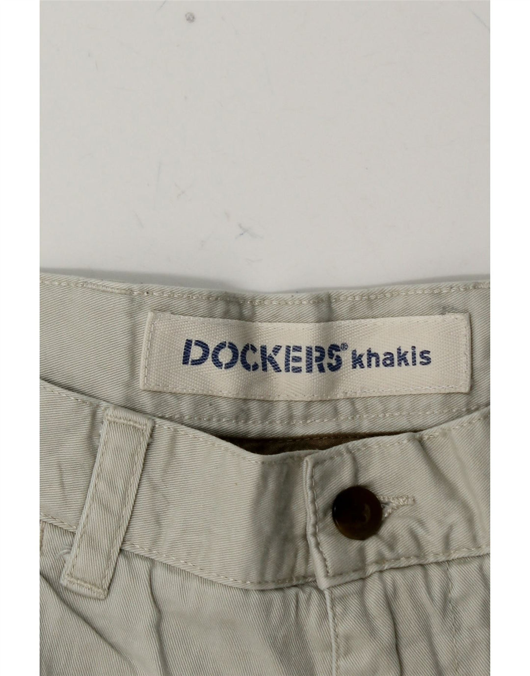 DOCKERS Short Chino Kakis Homme W34 Grand Bleu Coton