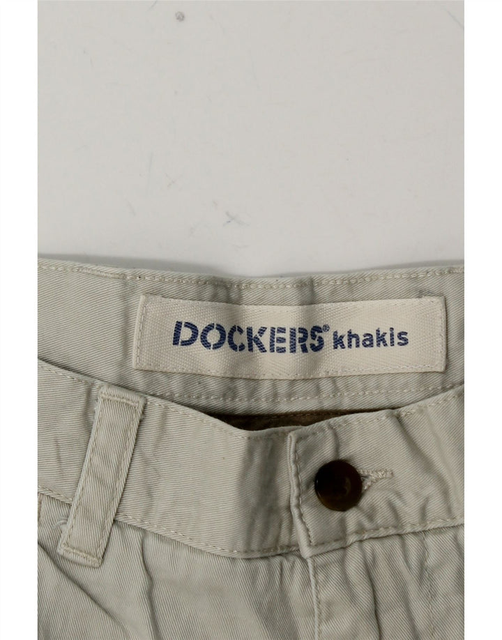 DOCKERS Short Chino Kakis Homme W34 Grand Bleu Coton