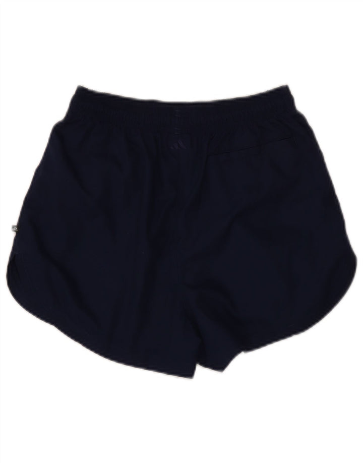 Adidas Short de sport pour femme UK 12 Bleu marine moyen Polyester