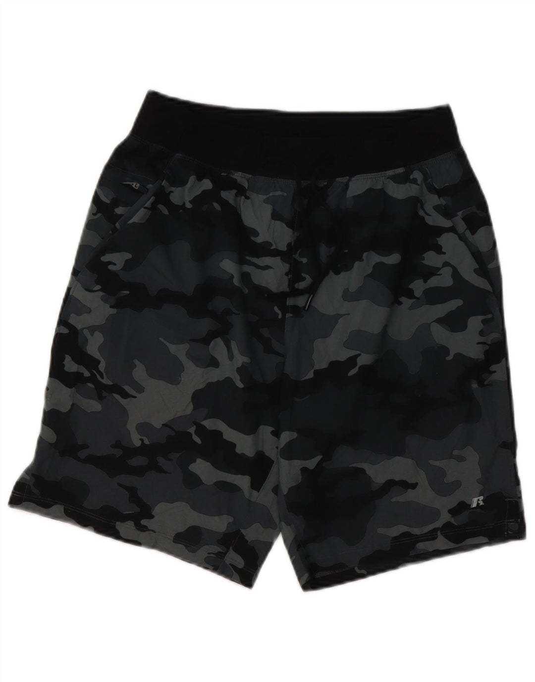RUSSELL ATHLETIC Short de Sport Homme Petit Gris Camouflage Polyester