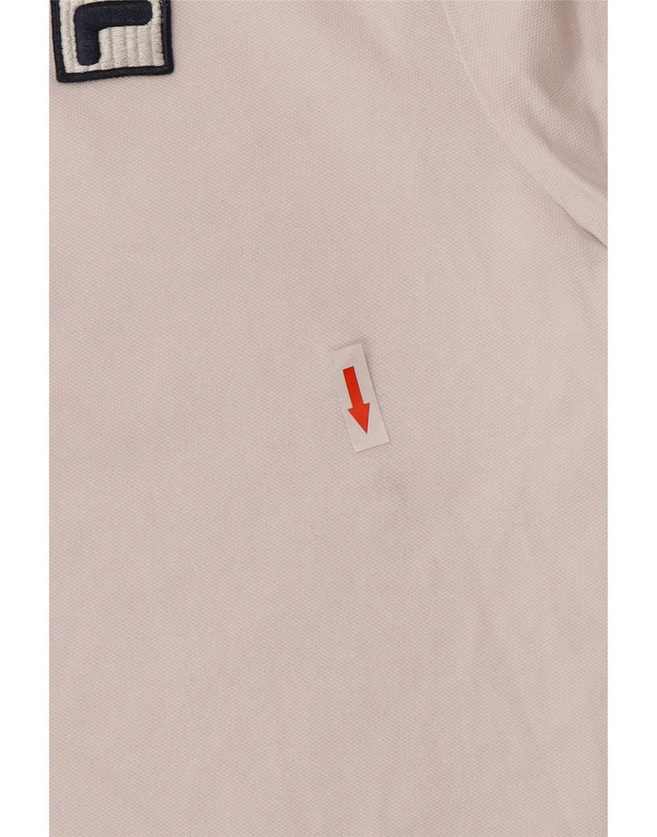Fila Polo Homme Petit Blanc Colorblock Coton