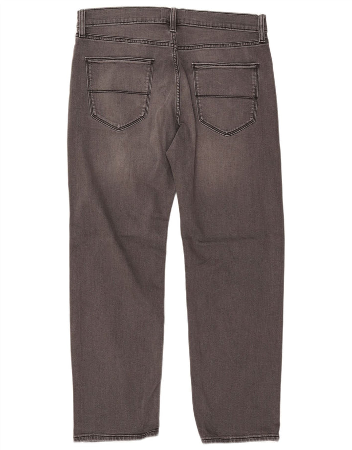 MARKS & SPENCER Jean Droit Homme W34 L29 Gris Coton