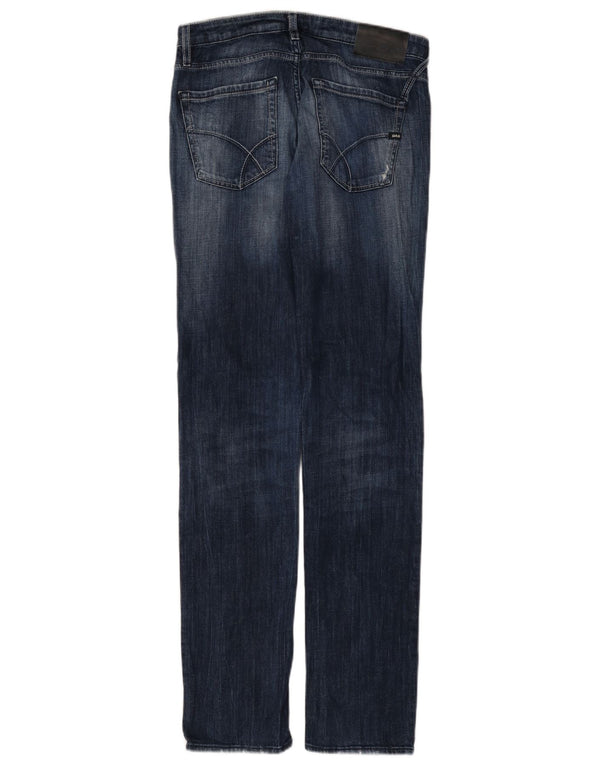 Gas Womens Slim Jeans W30 L34 Blue Cotton