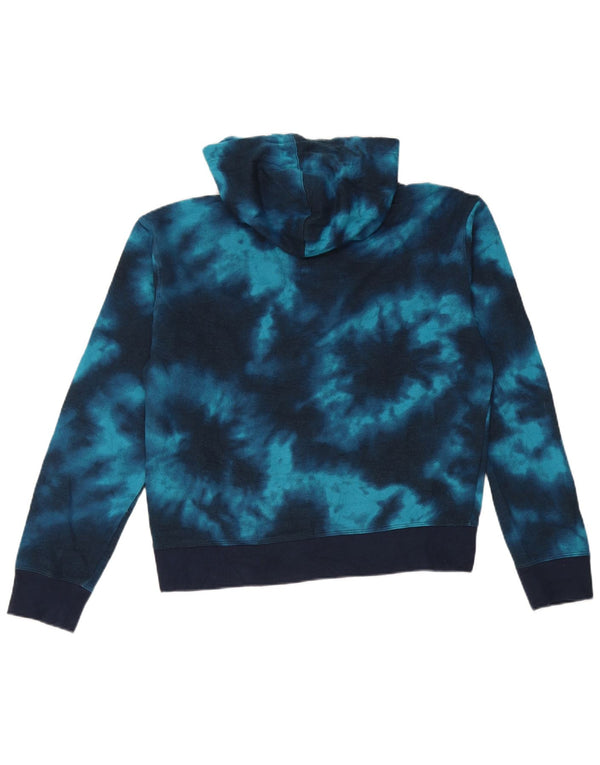 Champion Pull à capuche pour femme UK 44 Bleu moyen Tie Dye Coton