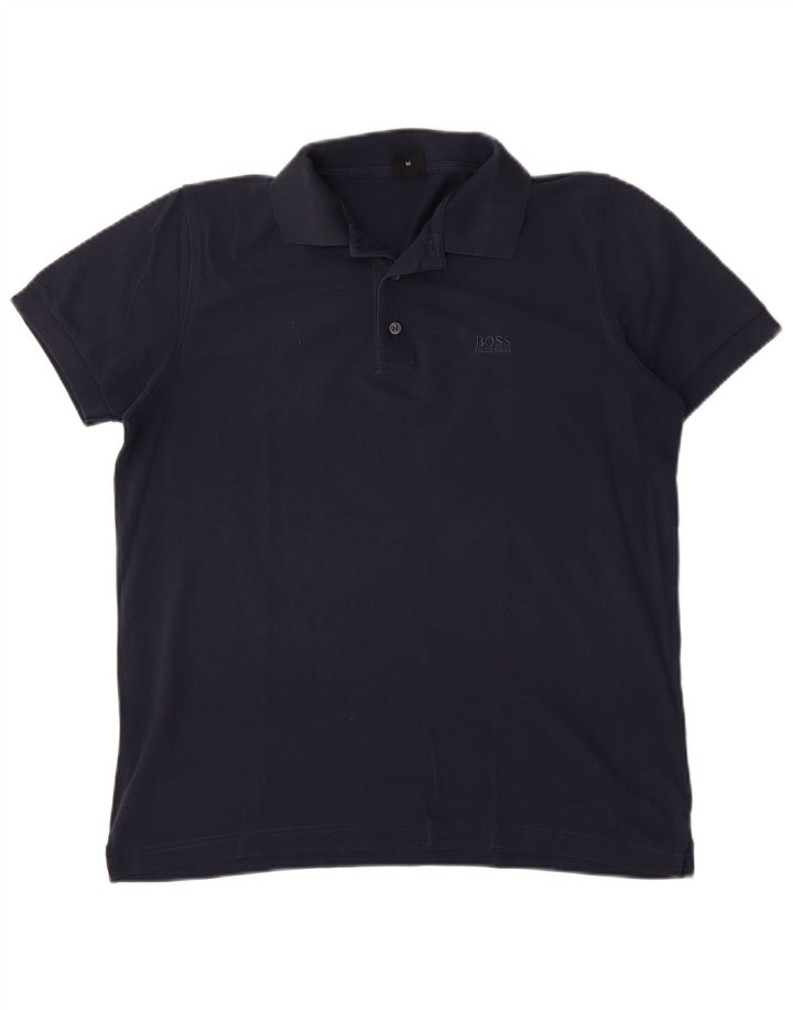 Hugo Boss Polo Homme Bleu Marine Moyen Coton
