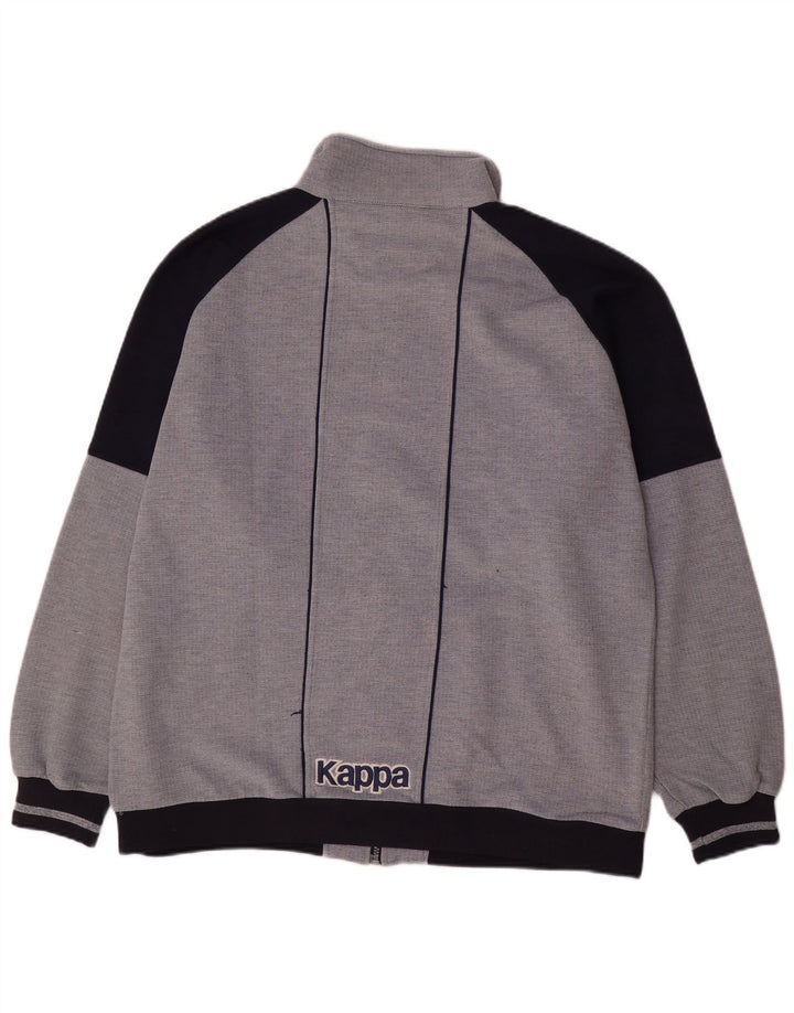 Kappa Veste de Survêtement Graphique Homme XL Gris Polyester