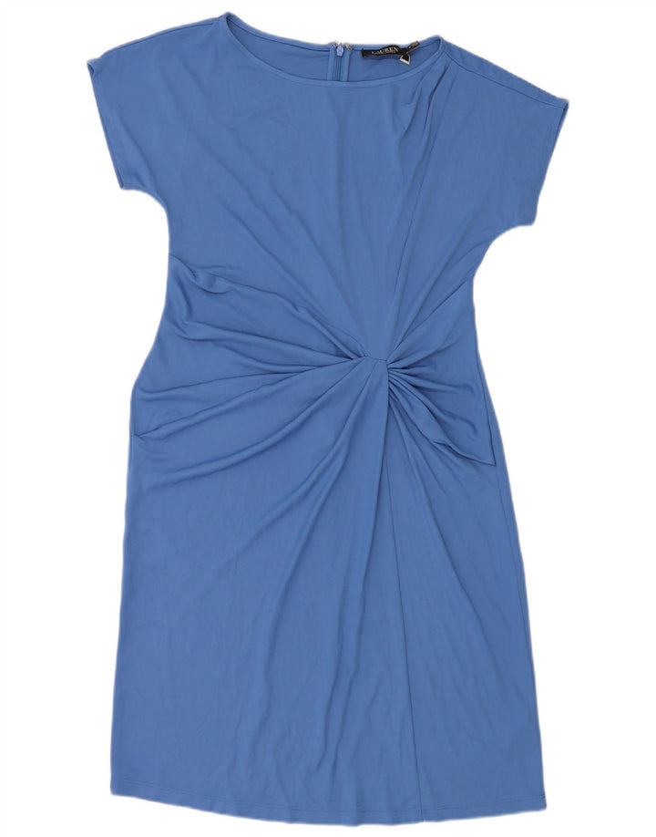 Ralph Lauren Robe fourreau pour femme US 10 Grand Bleu Polyester