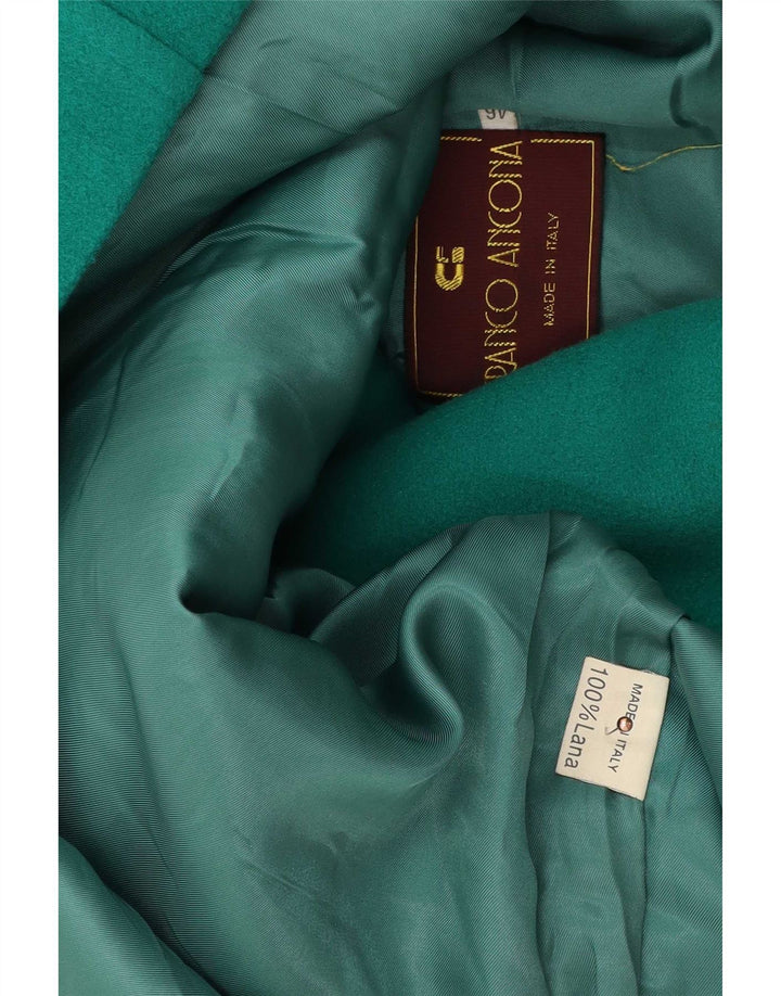 Franco Ancona Manteau croisé surdimensionné pour femme IT 46 Large laine verte