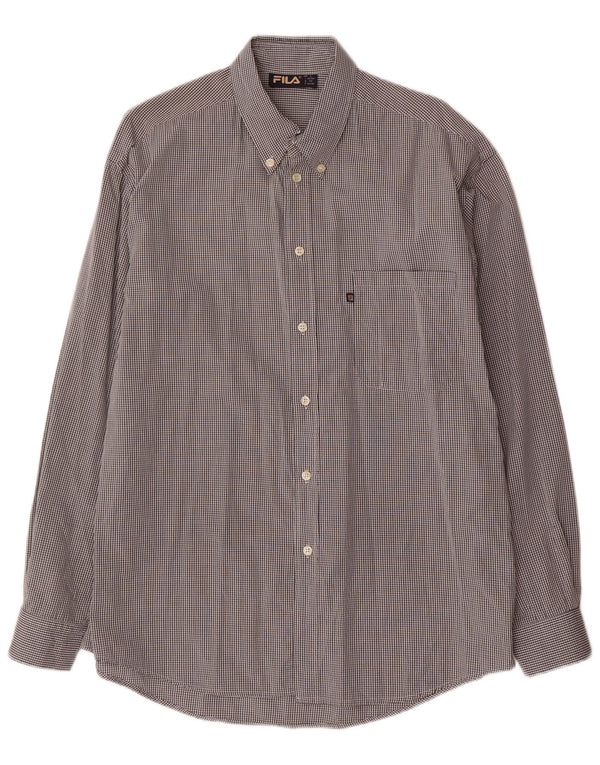 Fila Chemise Homme Grand Carreau Gris