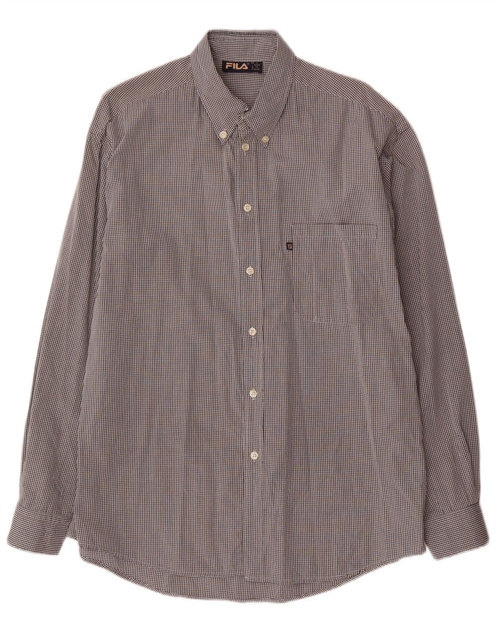 Fila Chemise Homme Grand Carreau Gris