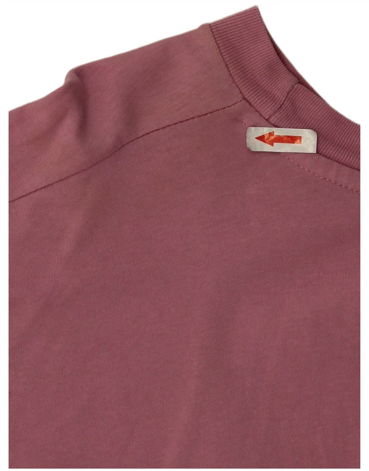 Converse T-shirt surdimensionné pour femme UK 10 Petit coton rose