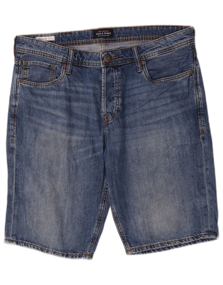 Jack & Jones Short en jean coupe classique pour homme, taille L, W34, bleu