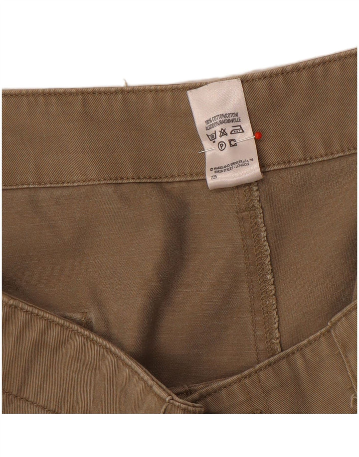 Marks & Spencer Short Cargo Homme XL W40 Beige Coton