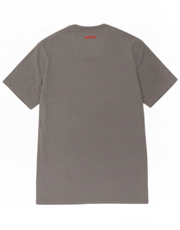 Levi's T-Shirt Graphique Homme 2XL Gris Coton
