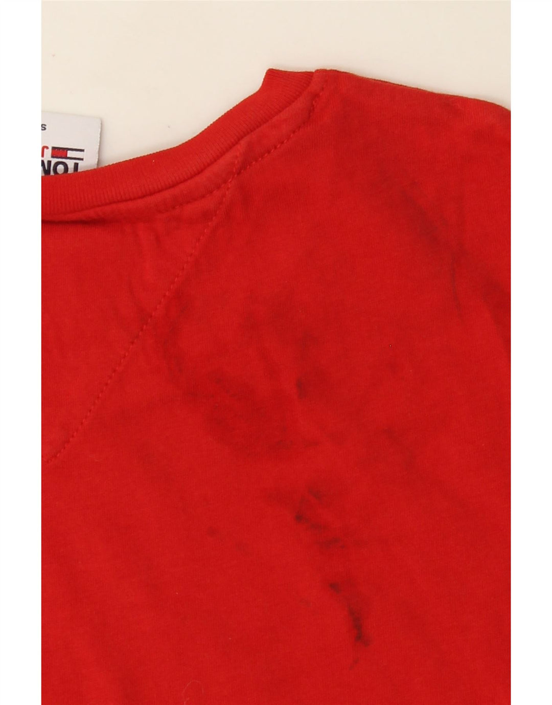 TOMMY HILFIGER T-Shirt Graphique Homme Petit Rouge Coton