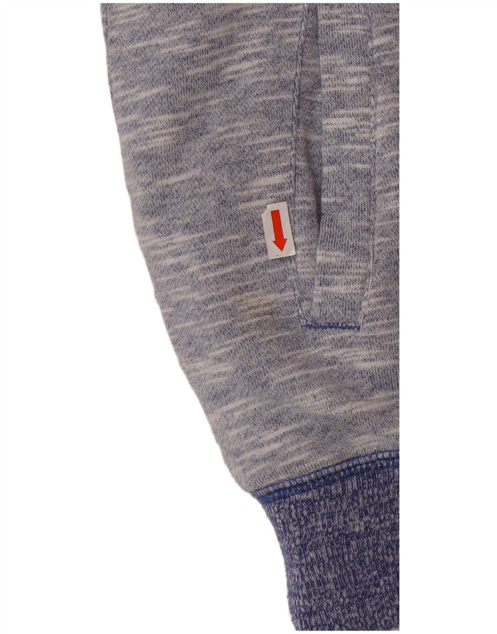 Animal Veste Sherpa à capuche pour femme UK 10 Petit coton moucheté bleu