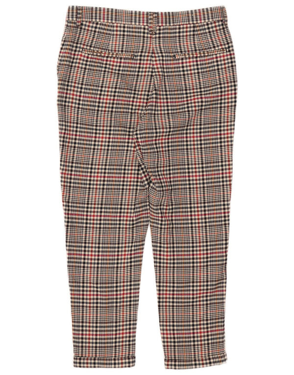 Zara Pantalon court pour homme EU 40 Medium W31 L25 Beige à carreaux Polyester