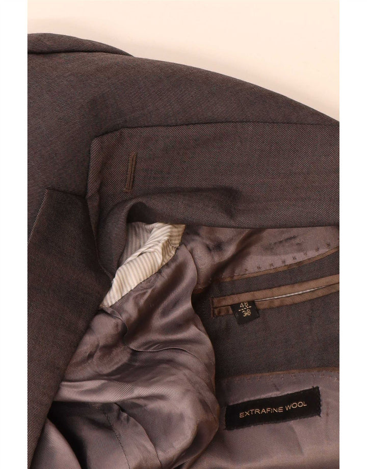 Massimo Dutti Veste Blazer 2 Boutons Homme EU 48 Laine Gris Moyen