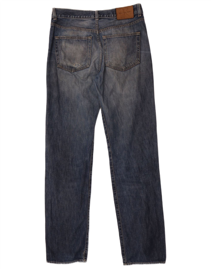 Calvin Klein Jean droit vieilli pour homme W32 L34 Bleu