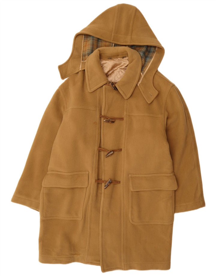 VINTAGE Duffle Coat à capuche pour homme IT 52 XL Laine Beige