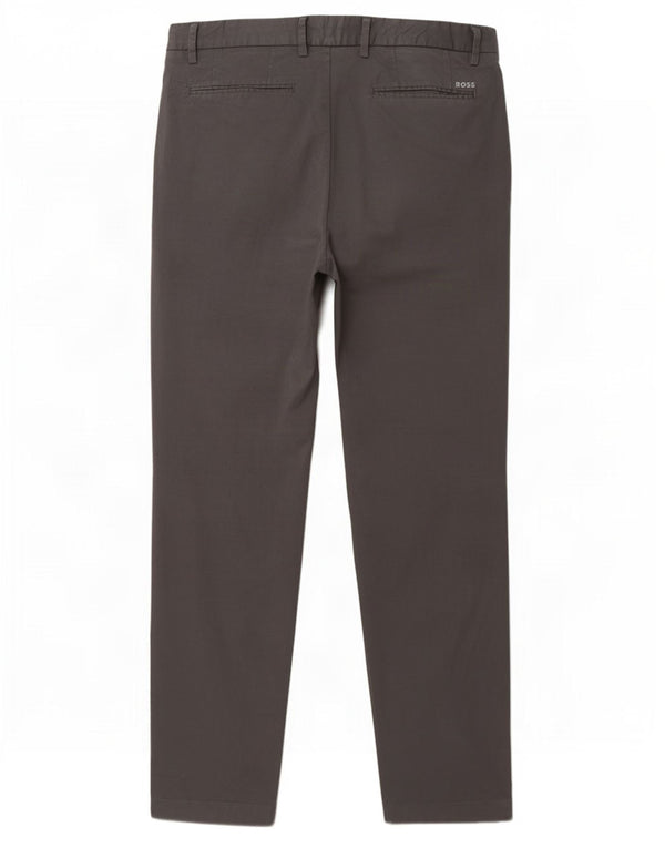 Hugo Boss Pantalon chino slim pour homme EU 50 Large W34 L29 Gris Coton
