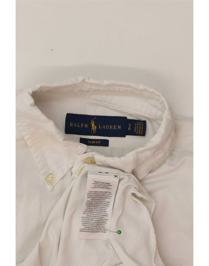 Ralph Lauren Chemise Slim Fit pour hommes Petit coton blanc