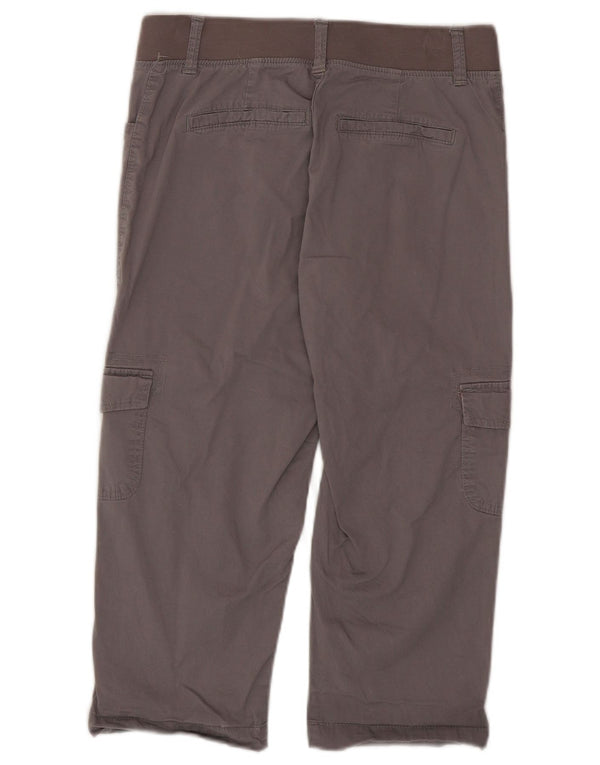 Lee Pantalon cargo Capri coupe décontractée pour femme US 6 Medium W28 L20 Gris Coton
