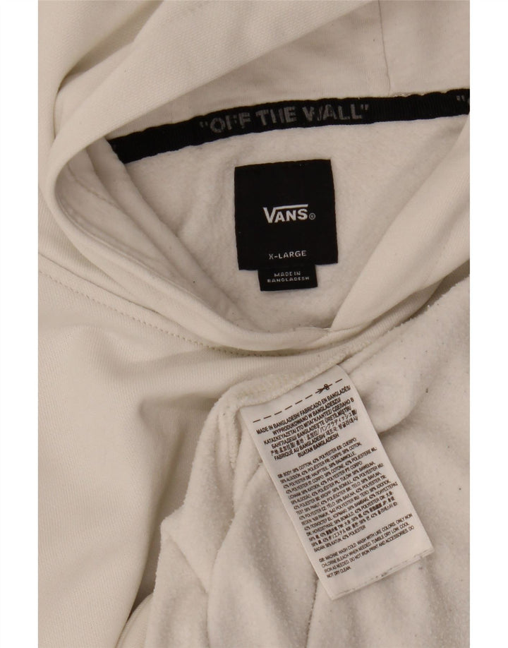 VANS Pull à capuche graphique pour femme UK 18 XL Coton blanc
