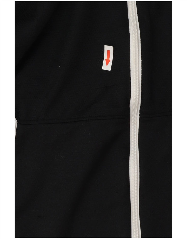 Veste de survêtement graphique Nike pour femme UK 14 Polyester noir moyen