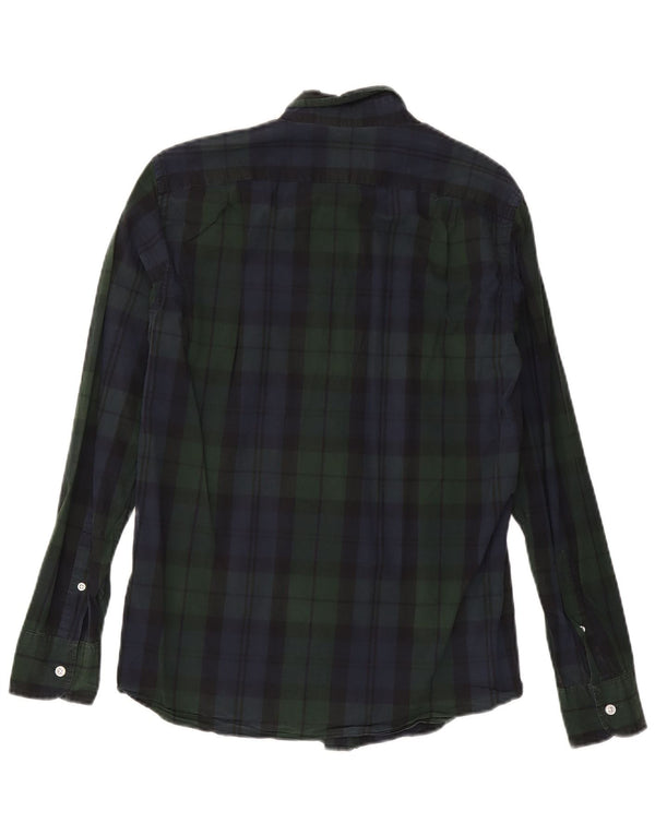 J. Crew Chemise Slim Homme Petit Carreau Vert Coton