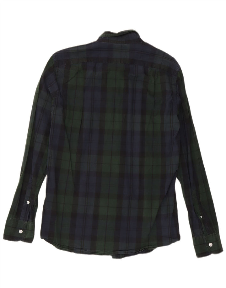 J. Crew Chemise Slim Homme Petit Carreau Vert Coton