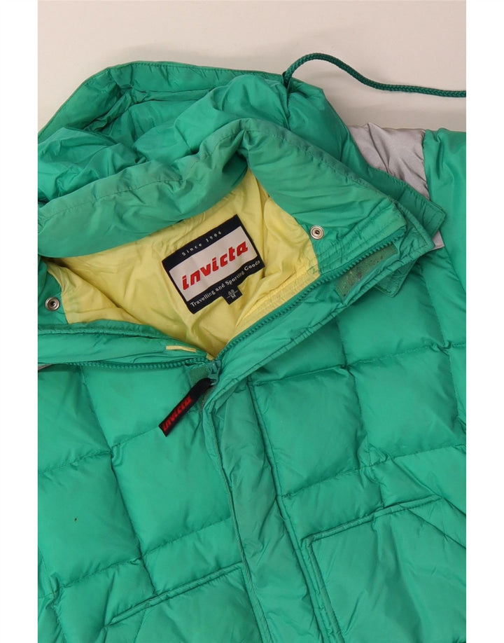 INVICTA Veste matelassée à capuche pour homme IT 48 Medium Turquoise Colourblock Nylon