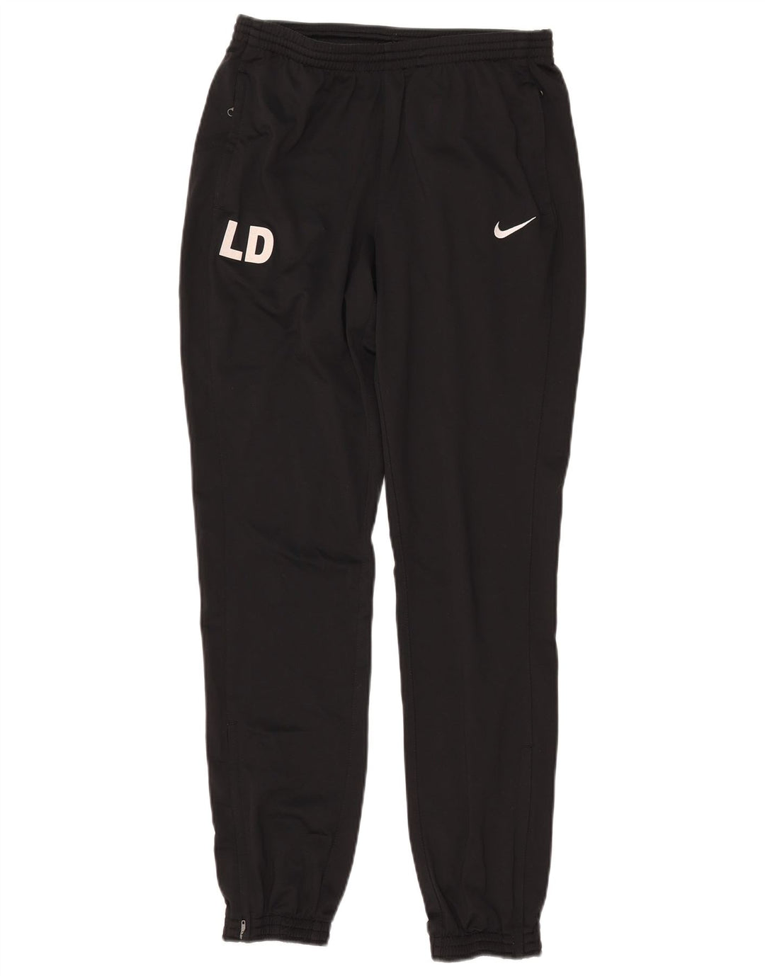 NIKE Pantalon de survêtement graphique Dri Fit pour homme, petit, noir, polyester