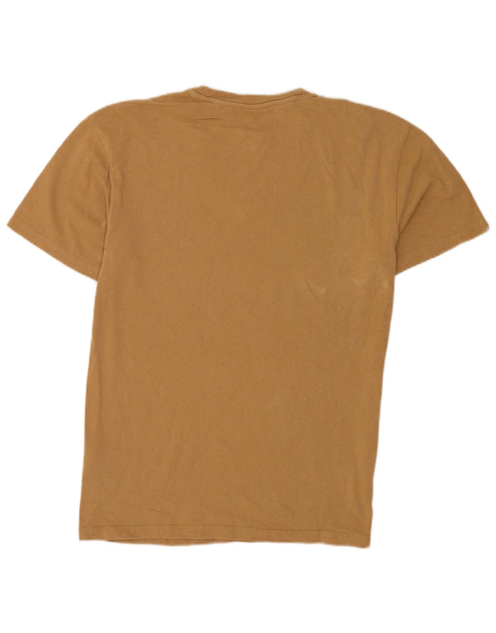 Tommy Hilfiger T-Shirt Homme Petit Marron Coton