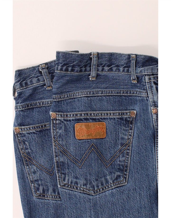 WRANGLER Mens Denim Shorts W32 Medium Blue Vintage Wrangler and Second-Hand Wrangler from Messina Hembry 