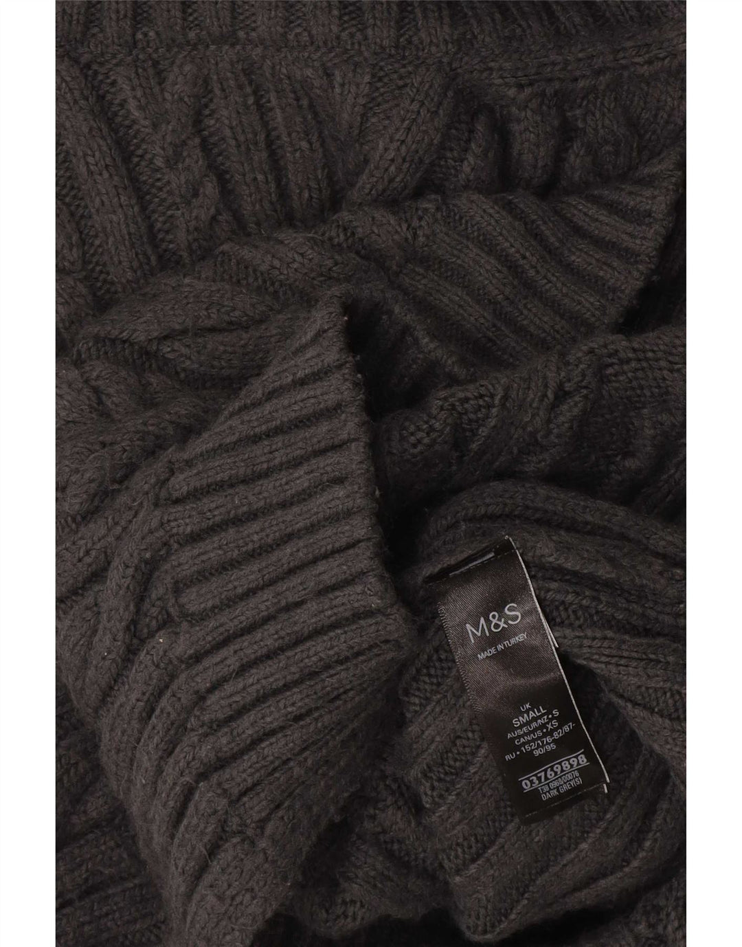 Marks & Spencer Débardeur surdimensionné pour femme UK 10 Small Gris Acrylique