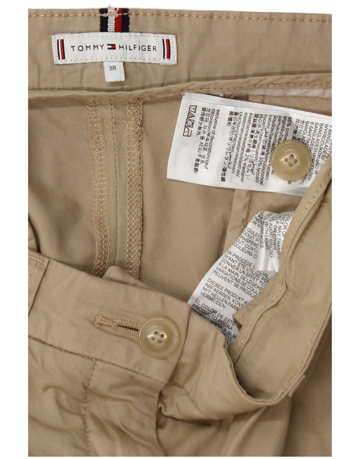 TOMMY HILFIGER Pantalon Chino Droit Femme EU 38 Medium W32 L30 Beige